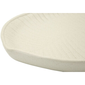 Mauro Ferretti Bandeja decorativa Stons 33x29x4 cm crema