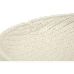 Mauro Ferretti Bandeja decorativa Stons 33x29x4 cm crema