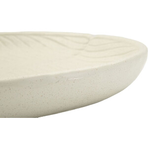 Mauro Ferretti Bandeja decorativa Stons 33x29x4 cm crema