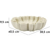 Mauro Ferretti Cuenco decorativo Stons 40,5x38,5x9,5 cm crema