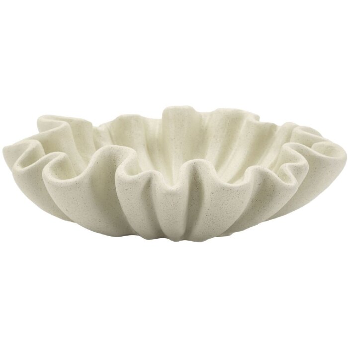 Mauro Ferretti Bandeja decorativa Stons Ø 31x9 cm crema