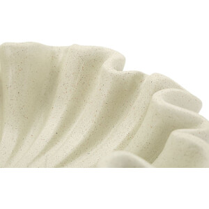 Mauro Ferretti Bandeja decorativa Stons Ø 31x9 cm crema