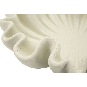 Mauro Ferretti Bandeja decorativa Stons Ø 31x9 cm crema