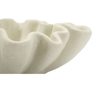 Mauro Ferretti Bandeja decorativa Stons Ø 31x9 cm crema