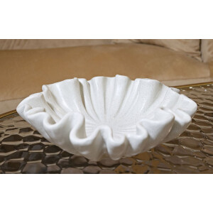 Mauro Ferretti Bandeja decorativa Stons Ø 31x9 cm crema