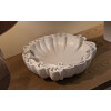 Mauro Ferretti Bandeja decorativa Stons 30,5x29x7,5 cm crema