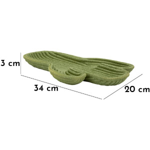 Mauro Ferretti Cuenco decorativo Cactus 34x20x3 cm verde