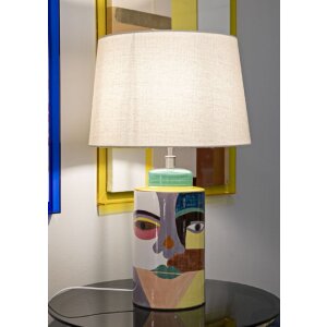 Mauro Ferretti Lámpara de mesa Piccassy Color E27 40x65 cm multicolor