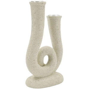 Mauro Ferretti Candelabro Stons 12x7x20 cm crema