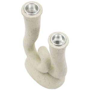 Mauro Ferretti Candelabro Stons 12x7x20 cm crema