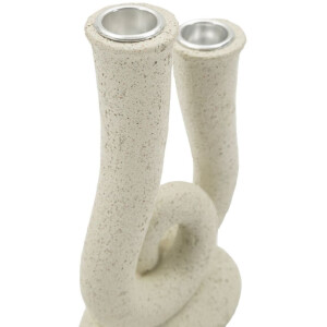 Mauro Ferretti Candelabro Stons 12x7x20 cm crema