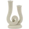Mauro Ferretti Candelabro Stons 12x7x20 cm crema