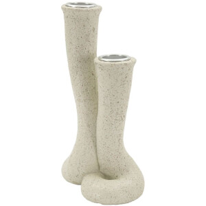 Mauro Ferretti Candelabro Stons 10x6,5x17,5 cm crema