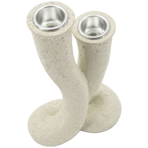 Mauro Ferretti Candelabro Stons 10x6,5x17,5 cm crema