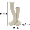 Mauro Ferretti Candelabro Stons 10x6,5x17,5 cm crema