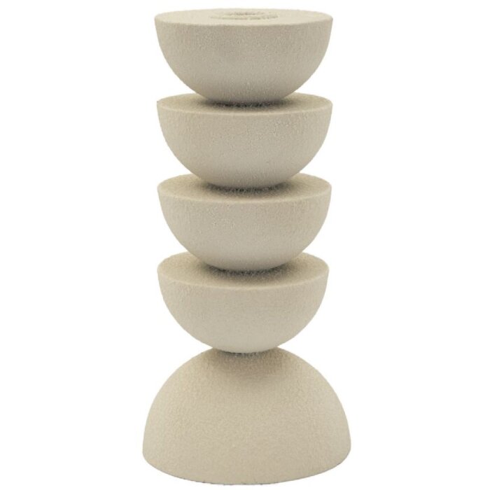 Mauro Ferretti Candelabro Dune Pix 10x21 cm crema