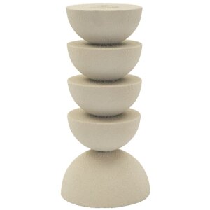 Mauro Ferretti Candelabro Dune Pix 10x21 cm crema