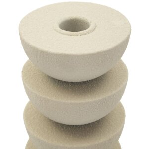 Mauro Ferretti Candelabro Dune Pix 10x21 cm crema