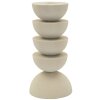 Mauro Ferretti Candelabro Dune Pix 10x21 cm crema