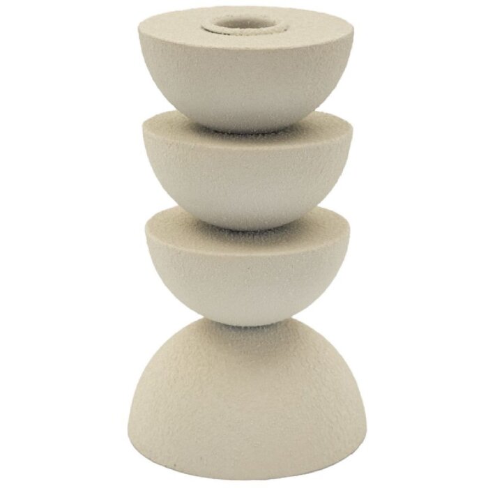 Mauro Ferretti Candelabro Dune Pix 9x15 cm crema