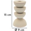 Mauro Ferretti Candelabro Dune Pix 9x15 cm crema
