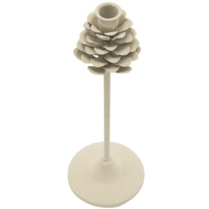 Mauro Ferretti Candelabro Pigna Düne 11,5x33,5 cm crema