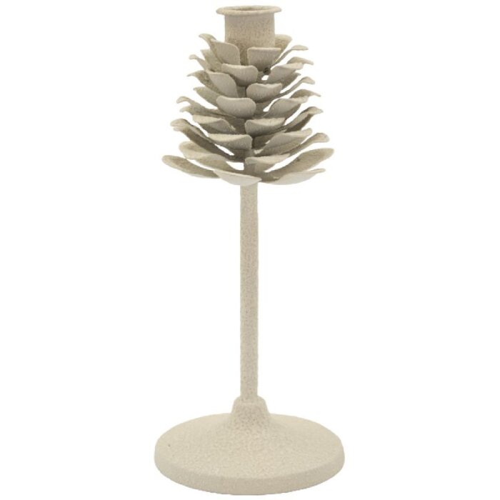 Mauro Ferretti Candelabro Pigna Düne 9,5x22,5 cm crema