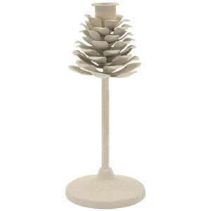 Mauro Ferretti Candelabro Pigna Düne 9,5x22,5 cm crema