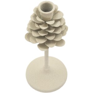Mauro Ferretti Candelabro Pigna Düne 9,5x22,5 cm crema