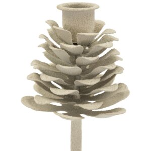Mauro Ferretti Candelabro Pigna Düne 9,5x22,5 cm crema