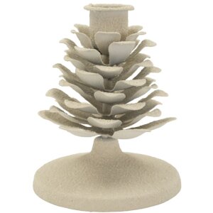Mauro Ferretti Candelabro Pigna Düne 9,5x11,5 cm crema