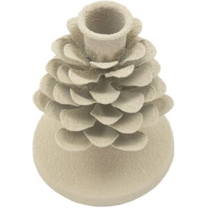 Mauro Ferretti Candelabro Pigna Düne 9,5x11,5 cm crema