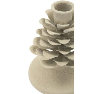 Mauro Ferretti Candelabro Pigna Düne 9,5x11,5 cm crema