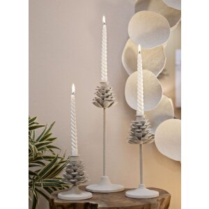 Mauro Ferretti Candelabro Pigna Düne 9,5x11,5 cm crema