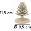 Mauro Ferretti Candelabro Pigna Düne 9,5x11,5 cm crema