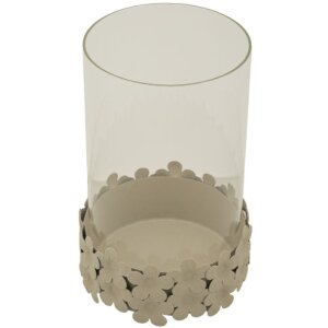 Mauro Ferretti Candelabro Düne con Cristal 14x21 cm crema