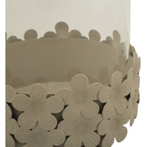 Mauro Ferretti Candelabro Düne con Cristal 14x21 cm crema