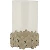 Mauro Ferretti Candelabro Düne con Cristal 14x21 cm crema