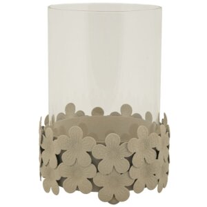 Mauro Ferretti Candelabro Duna con Cristal 12x16 cm crema