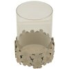 Mauro Ferretti Candelabro Duna con Cristal 12x16 cm crema