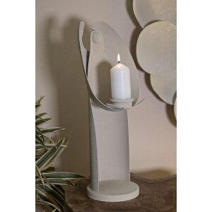Mauro Ferretti Candelabro Ángel Dune 13x11,5x37,5 cm crema