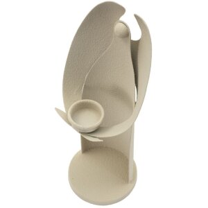 Mauro Ferretti Candelabro Ángel Dune 12,5x10x30 cm crema