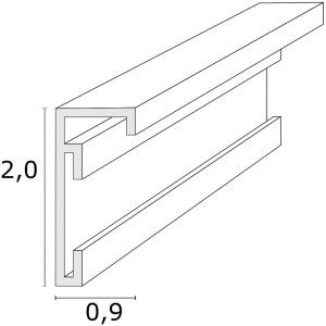 Deknudt S029D1 Marco de aluminio plateado 10x15 a 30x40 cm con soporte