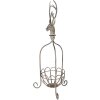 Clayre & Eef 5Y1320 Cesto decorativo ciervo vintage gris 28x28x68 cm