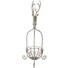Clayre & Eef 5Y1320 Cesto decorativo ciervo vintage gris 28x28x68 cm