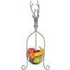 Clayre & Eef 5Y1320 Cesto decorativo ciervo vintage gris 28x28x68 cm