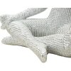Figura decorativa Donnina Yoga Plata Poliresina Blanca 20,5x15,5x23 cm