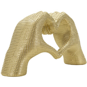 Hands Lover Escultura Dorado Polyresin 25x7.5x13.5cm...