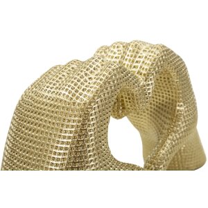 Hands Lover Escultura Dorado Polyresin 25x7.5x13.5cm Figura Decorativa Corazón