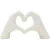 Mauro Ferretti Escultura Manos Enamoradas Blanca 25x7.5x13.5cm